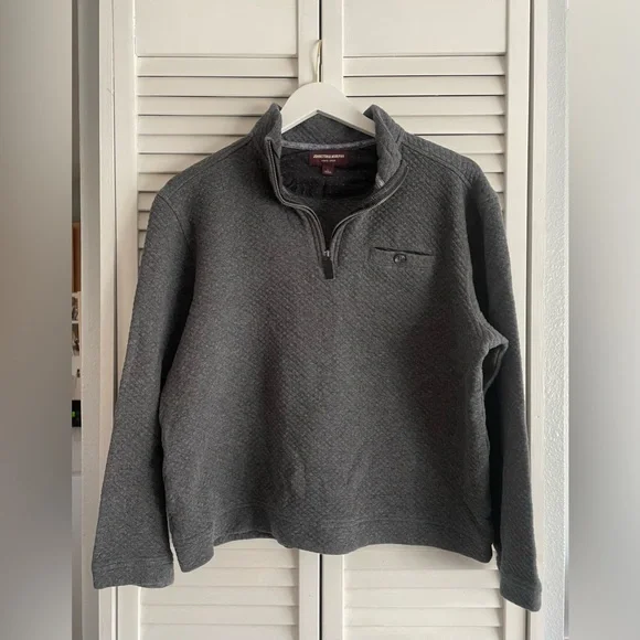 Johnston & Murphy | Men’s Quilted Quarterzip Pullover - Picture 1 of 9